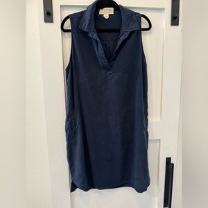 Cloth & Stone navy a-line dress, sleeveless, size large